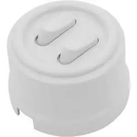 Двухклавишный выключатель Bironi B1-222-21