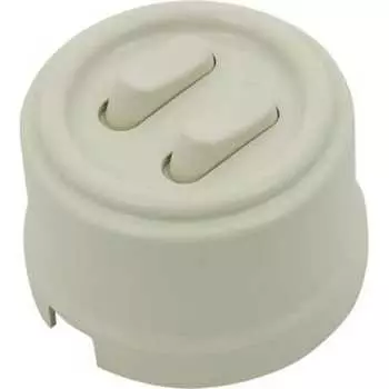 Двухклавишный выключатель Bironi B1-222-211