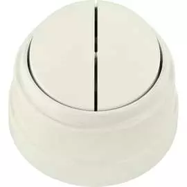 Двухклавишный выключатель BYLECTRICA серия РЕТРО А510-2202 бежевый