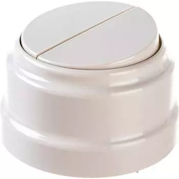 Двухклавишный выключатель BYLECTRICA серия РЕТРО А56-2212 бежевый