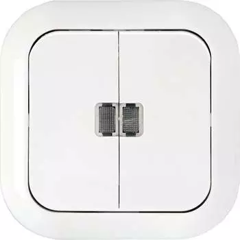 Двухклавишный выключатель BYLECTRICA ГАРМОНИЯ С510-233