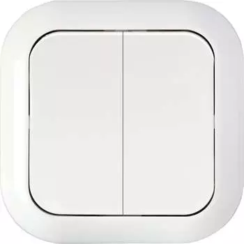 Двухклавишный выключатель BYLECTRICA ГАРМОНИЯ С56-124