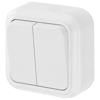 Двухклавишный выключатель BYLECTRICA ПРАЛЕСКА А56-134