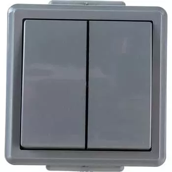 Двухклавишный выключатель BYLECTRICA ПРАЛЕСКА АКВА А510-2132 03