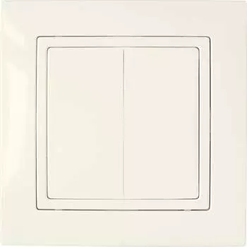 Двухклавишный выключатель BYLECTRICA УЮТ С510-861 бежевый