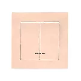 Двухклавишный выключатель EKF Валенсия PROxima EWV10-123-20