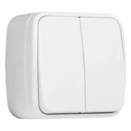 Двухклавишный выключатель EKF Минск EGV10-023-10