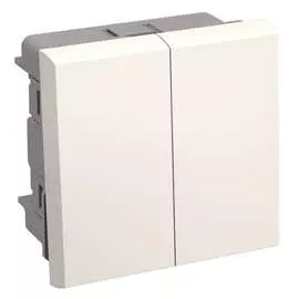 Двухклавишный выключатель IEK ПРАЙМЕР ВК1-22-00-П