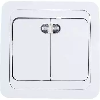 Двухклавишный выключатель IN HOME CLASSICO 2123 4680005959877