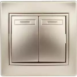 Двухклавишный выключатель Intro Plano 1-104-04 Б0053764