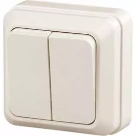 Двухклавишный выключатель Intro Quadro 2-104-02 Б0053759