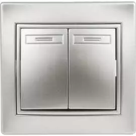 Двухклавишный выключатель Intro Plano 1-104-03 Б0053762