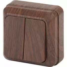 Двухклавишный выключатель Intro Quadro 2-104-10 Б0053761