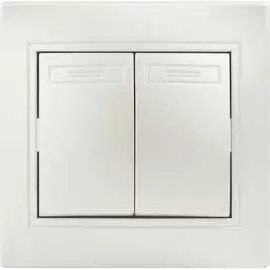 Двухклавишный выключатель Intro Plano 1-104-06 Б0053767