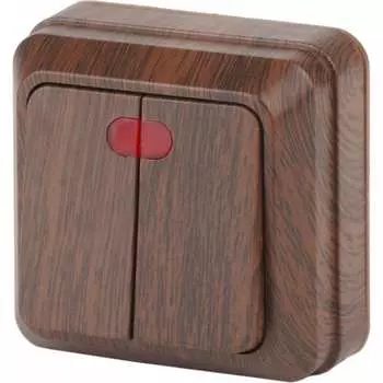 Двухклавишный выключатель Intro Quadro 2-105-10 Б0053770