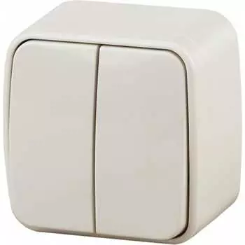 Двухклавишный выключатель Intro Polo 3-104-02 Б0053538