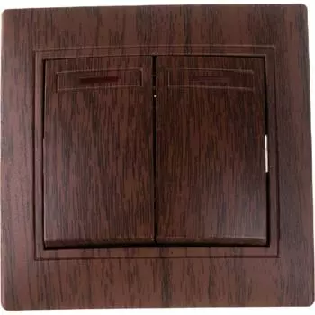 Двухклавишный выключатель Intro Plano 1-105-10 Б0053784