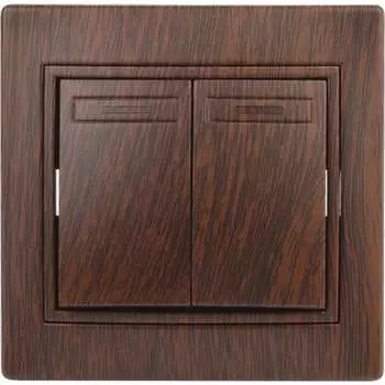 Двухклавишный выключатель Intro Plano 1-104-10 Б0053769