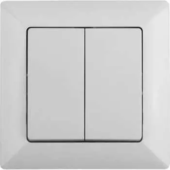 Двухклавишный выключатель Intro Solo 4-104-01 Б0053585