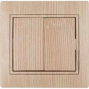 Двухклавишный выключатель Intro Plano 1-104-11 Б0053771