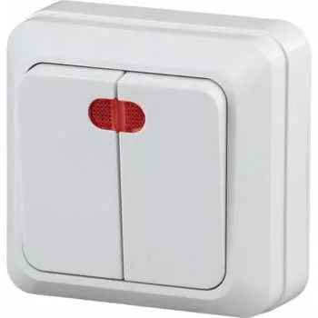 Двухклавишный выключатель Intro Quadro Б0053768