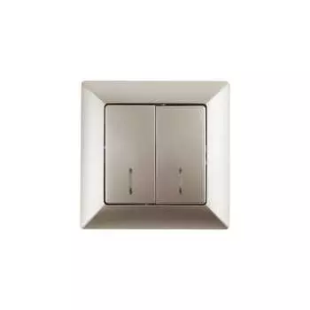 Двухклавишный выключатель Intro Solo 4-105-04 Б0053596