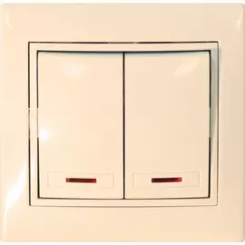 Двухклавишный выключатель Jilion 9533145