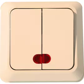 Двухклавишный выключатель Jilion 9533417