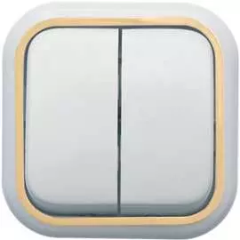 Двухклавишный выключатель Кунцево-Электро ВАЛЕНТИНА А56-025 7635