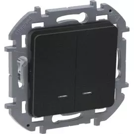 Двухклавишный выключатель Legrand INSPIRIA 673633
