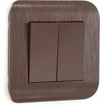 Двухклавишный выключатель Luxar Deco 4606400430216
