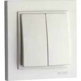 Двухклавишный выключатель MONO ELECTRIC DESPINA 102-252525-102
