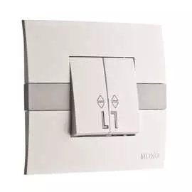 Двухклавишный выключатель MONO ELECTRIC Eco 101-010101-111
