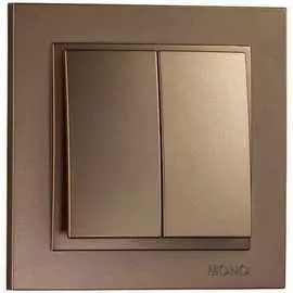 Двухклавишный выключатель MONO ELECTRIC Despina 102-232325-102