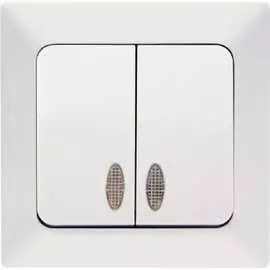 Двухклавишный выключатель NE-AD Aras 93-110-03I