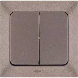 Двухклавишный выключатель NE-AD Aras 93-125-03