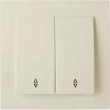 Двухклавишный выключатель Nilson TOURAN-ALEGRA-THOR 24121009