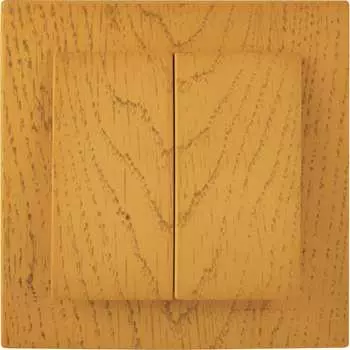 Двухклавишный выключатель Nilson TOURAN WOOD 24251003