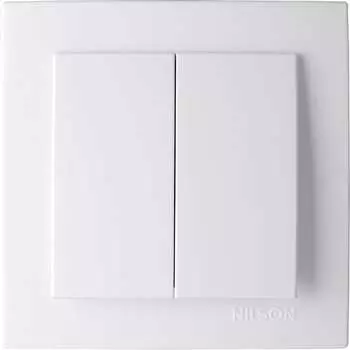 Двухклавишный выключатель Nilson TOURAN-ALEGRA-THOR 24111003
