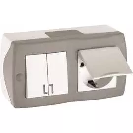 Двухклавишный выключатель-розетка MONO ELECTRIC