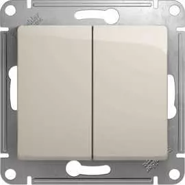 Двухклавишный выключатель Systeme Electric Glossa GSL000951
