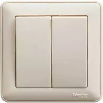 Двухклавишный выключатель Systeme Electric W59 VS510-252-28