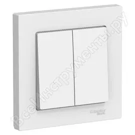 Двухклавишный выключатель Systeme Electric ATLAS DESIGN ATN000152