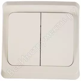 Двухклавишный выключатель Systeme Electric Этюд BC10-002B