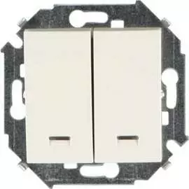 Двухклавишный выключатель Simon 1591392-031