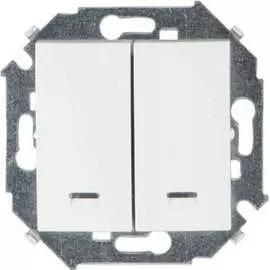 Двухклавишный выключатель Simon 1591392-030