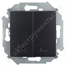 Двухклавишный выключатель Simon 1591392-038