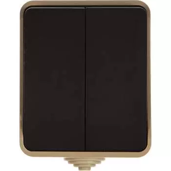 Двухклавишный выключатель Smartbuy Сатурн SBE-04w-10-SW2-0