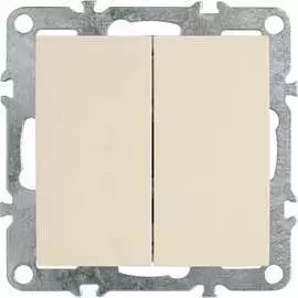 Двухклавишный выключатель STEKKER Эрна 39323