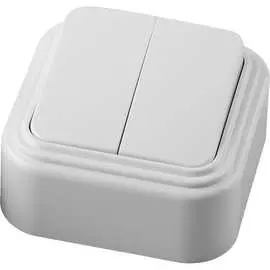 Двухклавишный выключатель STEKKER PSW06-22-20 VA 56-232-Б 32744